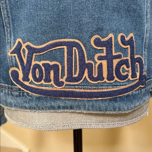 Von Dutch Blue Jean Jacket. Size M.